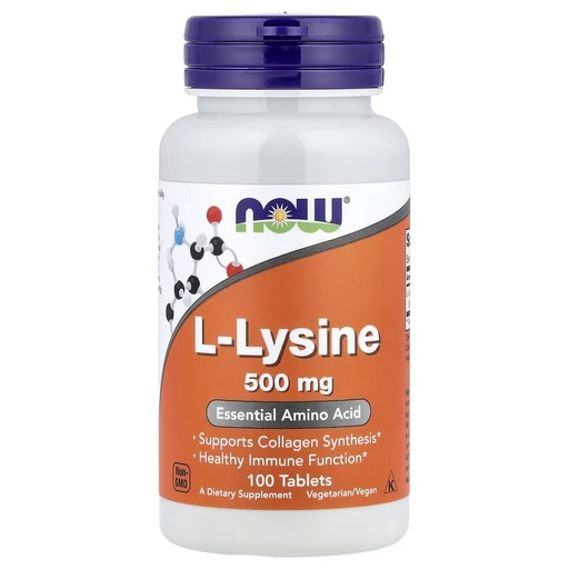 NOW L-Lysine (L-Lysine Hydrochloride) 500 мг 100 табл.